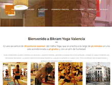 Tablet Screenshot of bikramyogavalencia.com